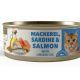 Caballa, sardina con salmón con aceite de linaza ADULTO